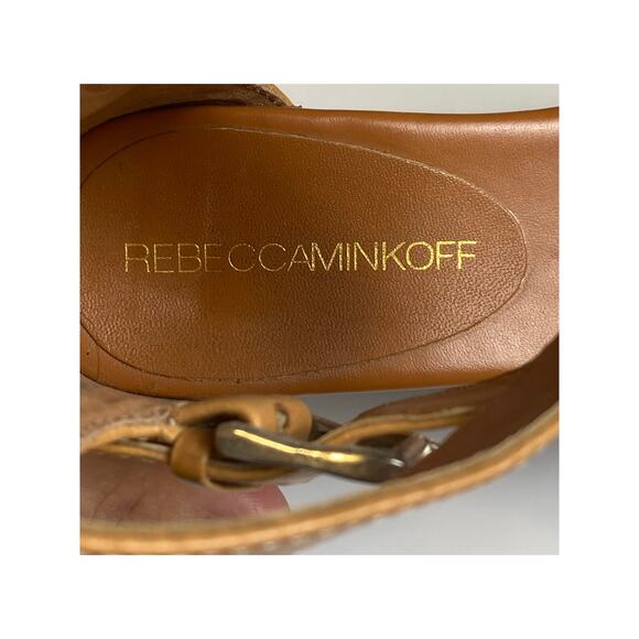 Rebecca Minkoff Women's Tan and Green Bettina Strappy, Flat Sandal Size 6 - Picture 3 of 10